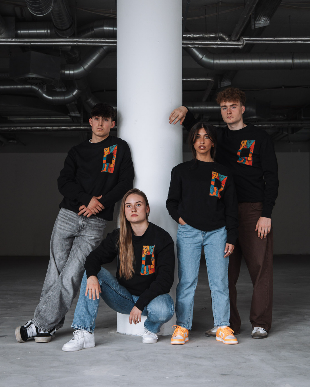 Face in Frame - Organic Oversize Sweatshirt