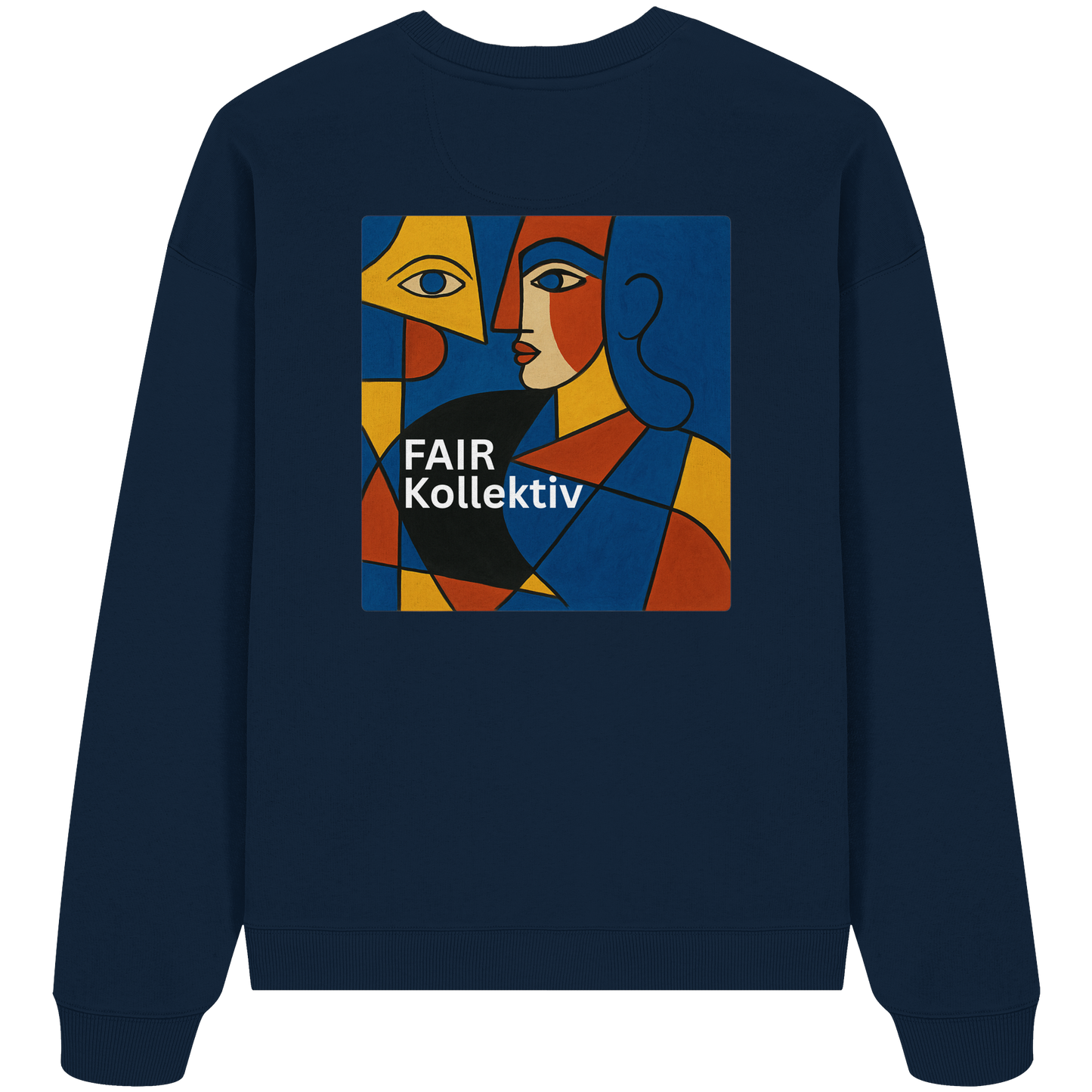 Face in Frame - Organic Oversize Sweatshirt