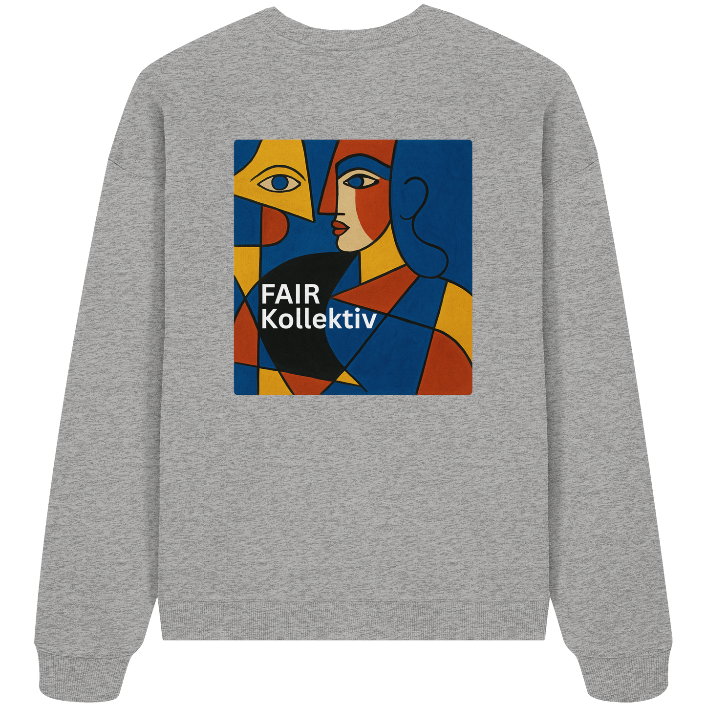 Face in Frame - Organic Oversize Sweatshirt