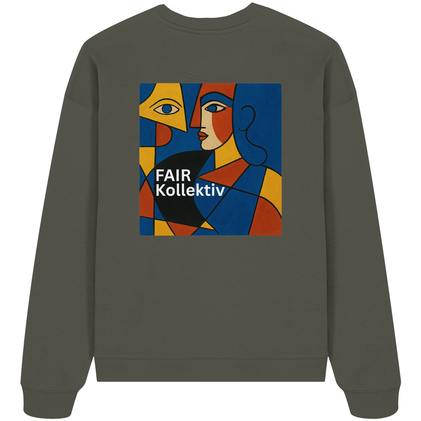 Face in Frame - Organic Oversize Sweatshirt