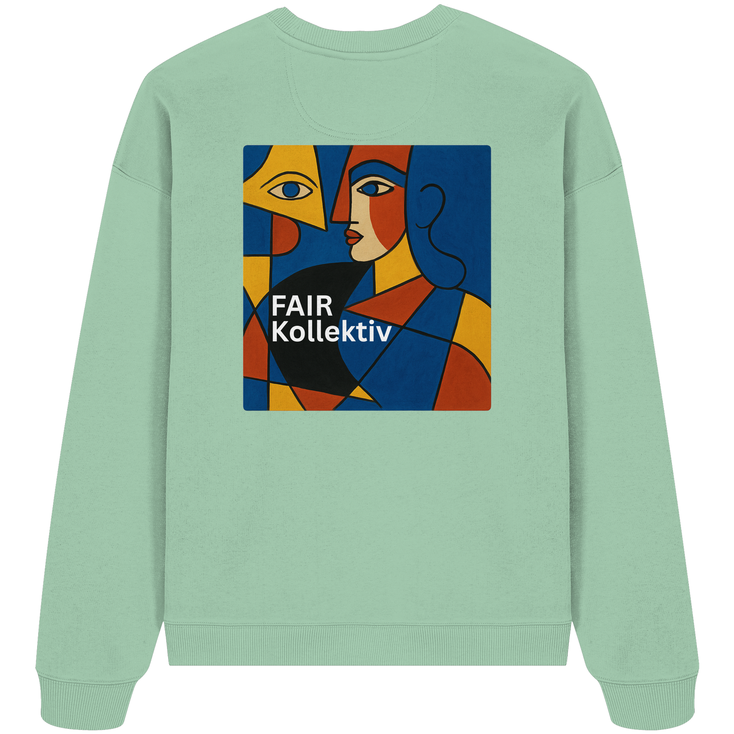 Face in Frame - Organic Oversize Sweatshirt