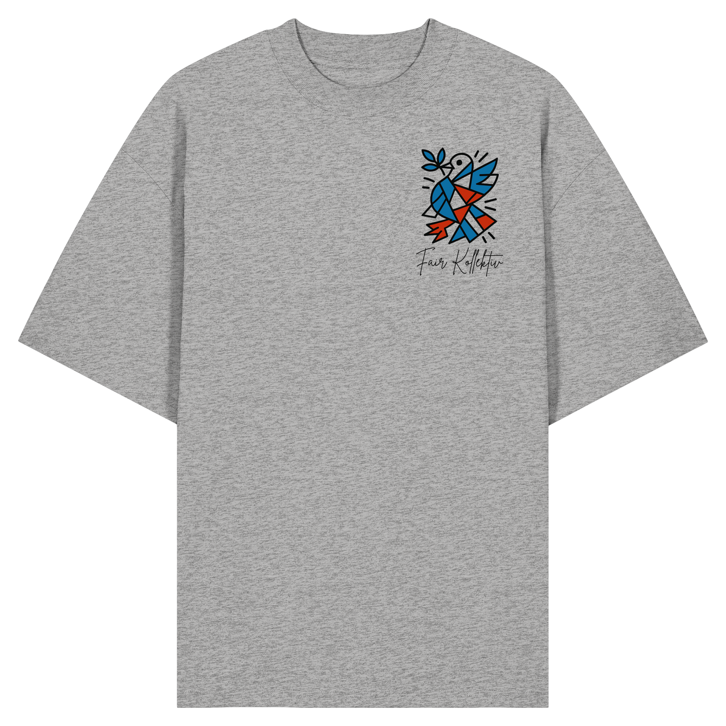 Ocean Red - Organic Oversize Shirt