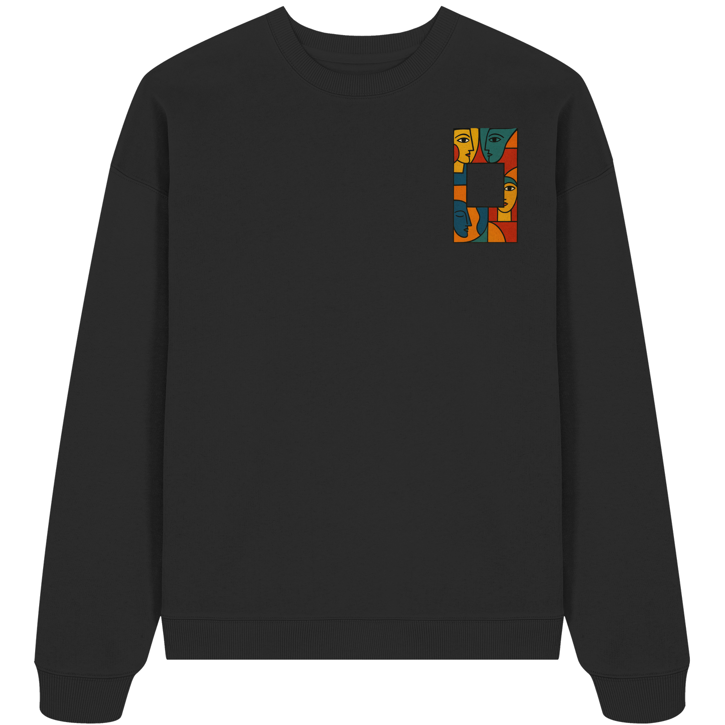 Face in Frame - Organic Oversize Sweatshirt