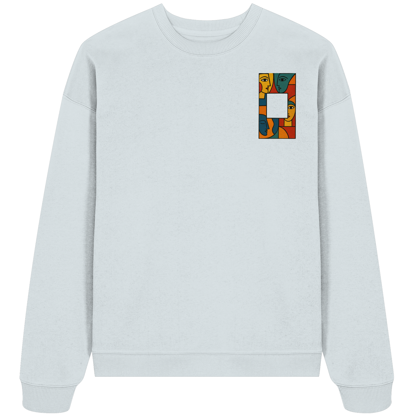 Face in Frame - Organic Oversize Sweatshirt