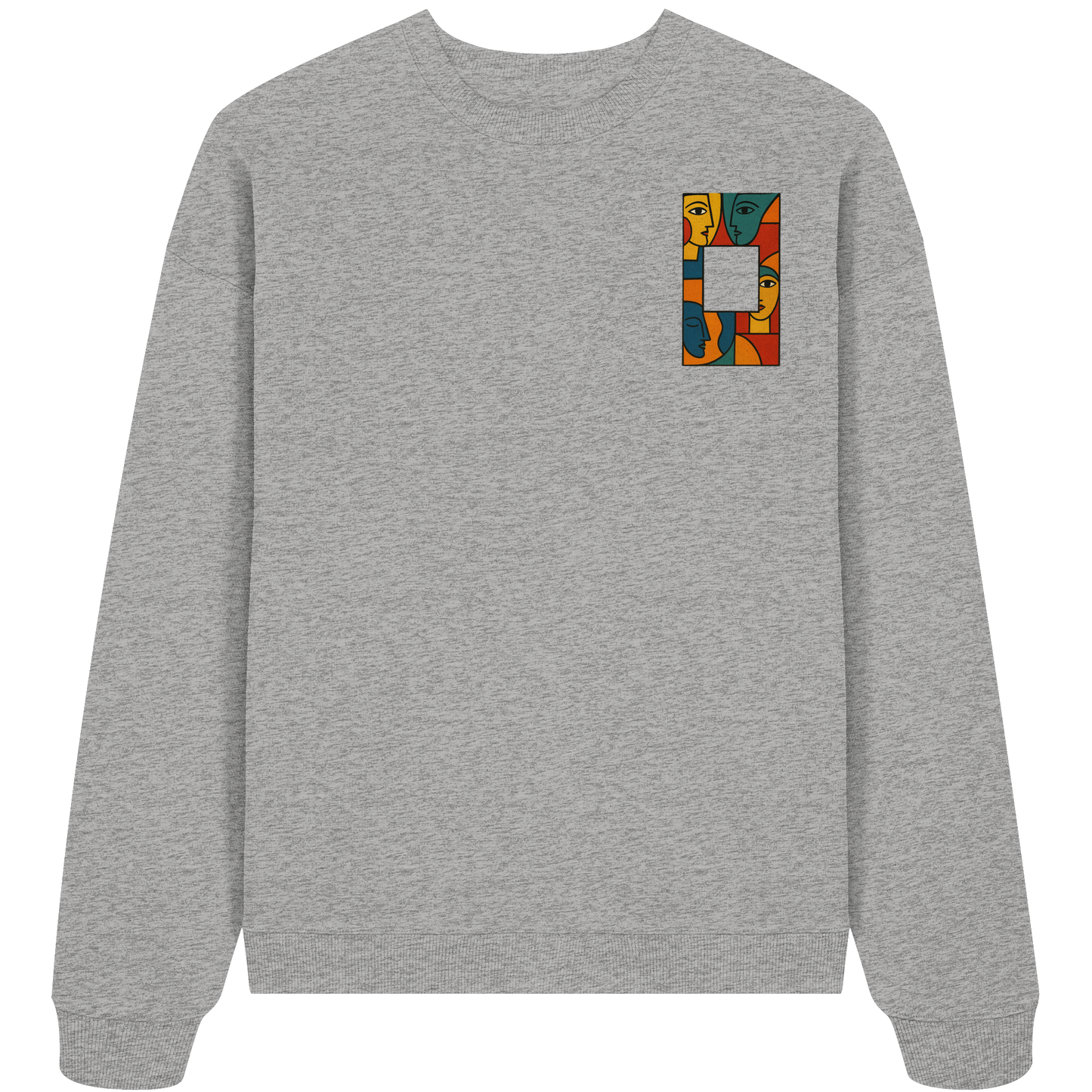 Face in Frame - Organic Oversize Sweatshirt