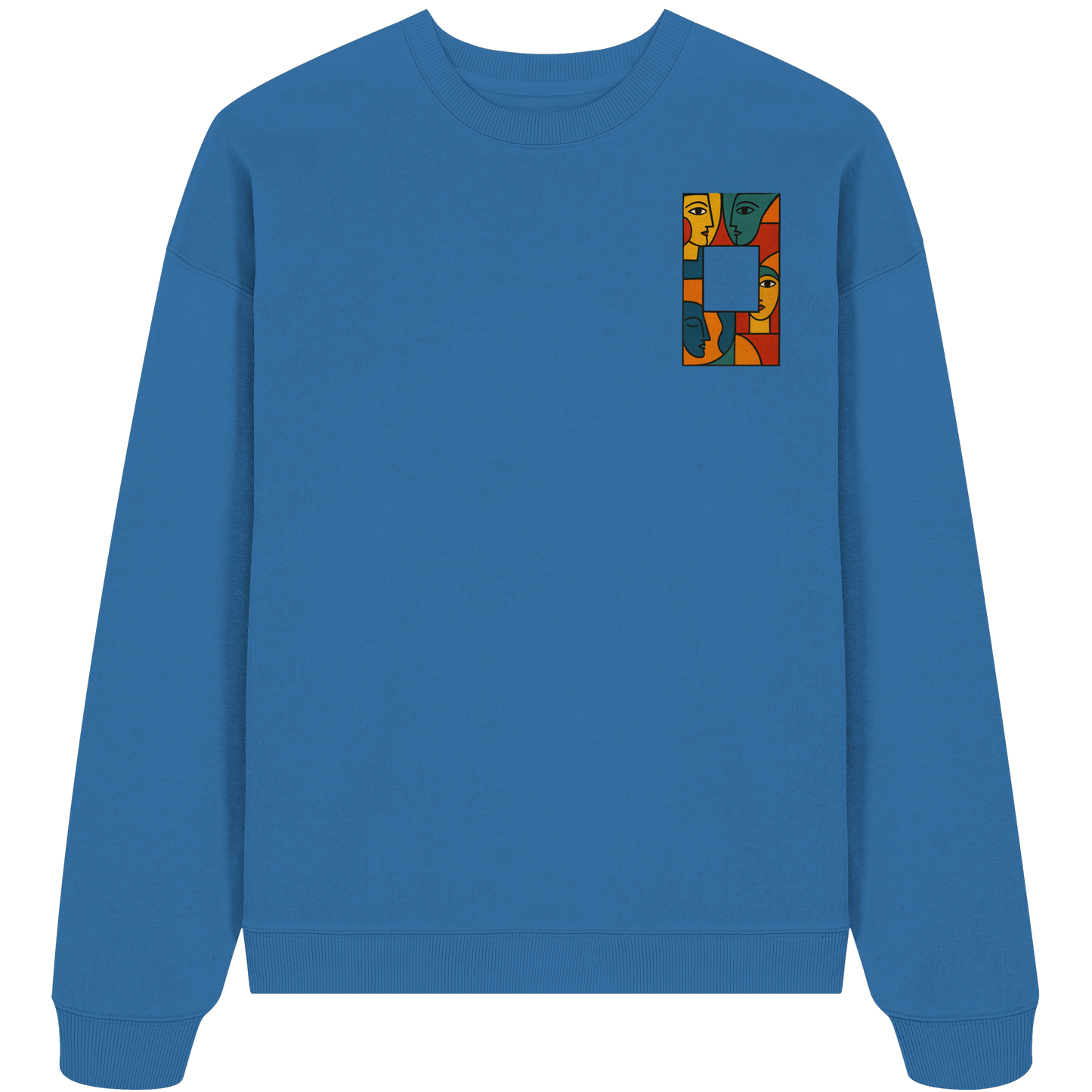 Face in Frame - Organic Oversize Sweatshirt