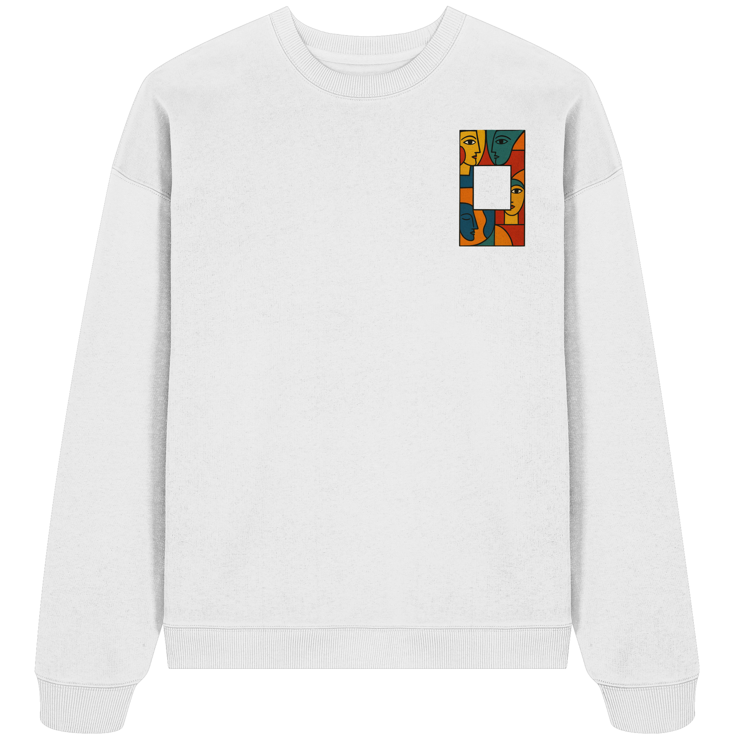 Face in Frame - Organic Oversize Sweatshirt