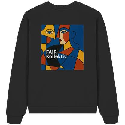 Face in Frame - Organic Oversize Sweatshirt