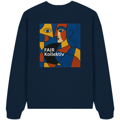 Face in Frame - Organic Oversize Sweatshirt