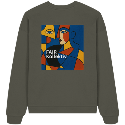 Face in Frame - Organic Oversize Sweatshirt