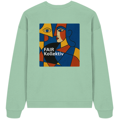 Face in Frame - Organic Oversize Sweatshirt