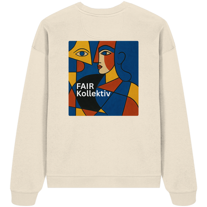 Face in Frame - Organic Oversize Sweatshirt