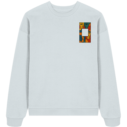 Face in Frame - Organic Oversize Sweatshirt