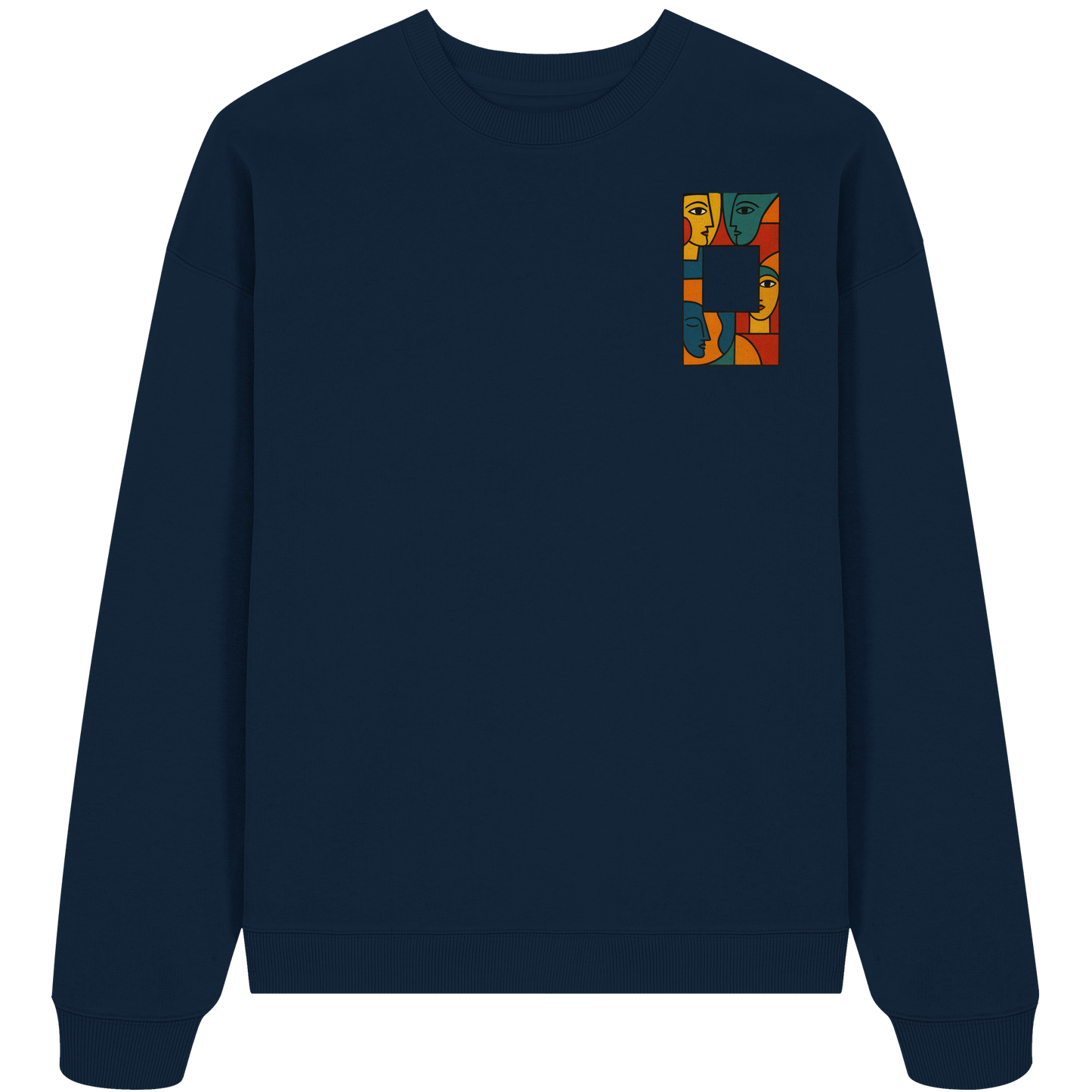 Face in Frame - Organic Oversize Sweatshirt