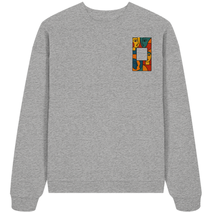 Face in Frame - Organic Oversize Sweatshirt