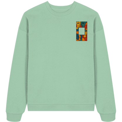Face in Frame - Organic Oversize Sweatshirt