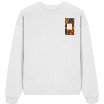 Face in Frame - Organic Oversize Sweatshirt