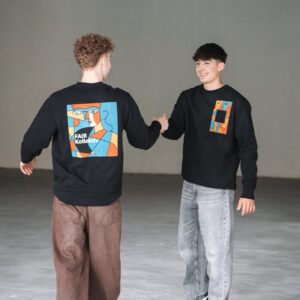 Face in Frame - Organic Oversize Sweatshirt