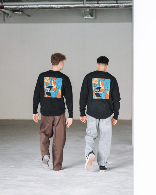 Face in Frame - Organic Oversize Sweatshirt – Bild 3